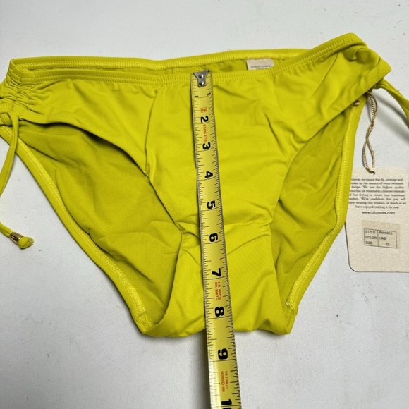 NEW BLUMOSS CARENA HALTER HIPSTER BOTTOM ONLY - LIME YELLOW XS - Picture 10 of 13